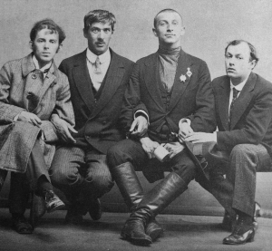 Осип Мандельштам, Корней Чуковский, Бенедикт Лившиц и Юрий Анненков, 1914